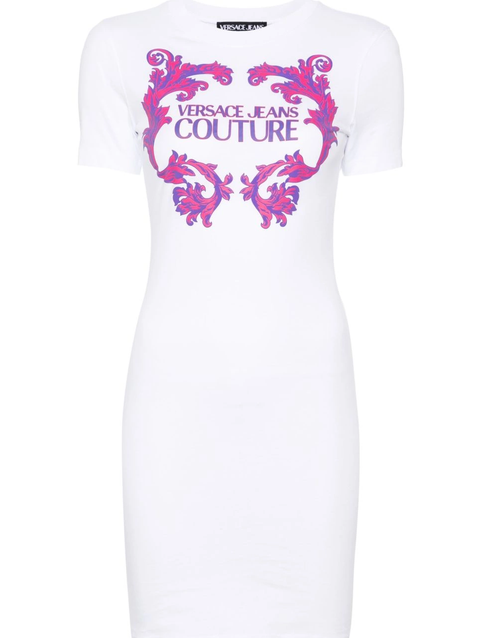 Affordable Couture logo-print cotton minidress Versace Women Jeans 0417